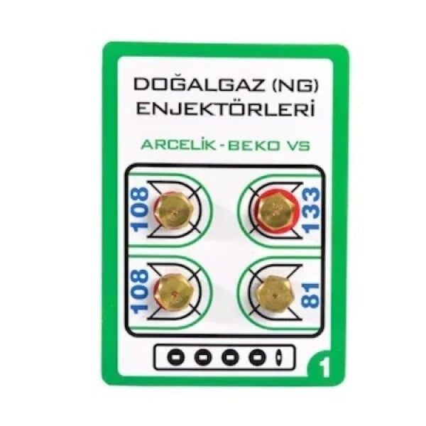 GAZ ENJEKTÖR SET NO1 DOĞALGAZ