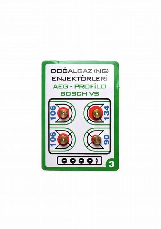 GAZ ENJEKTÖR SET NO3  DOĞALGAZ