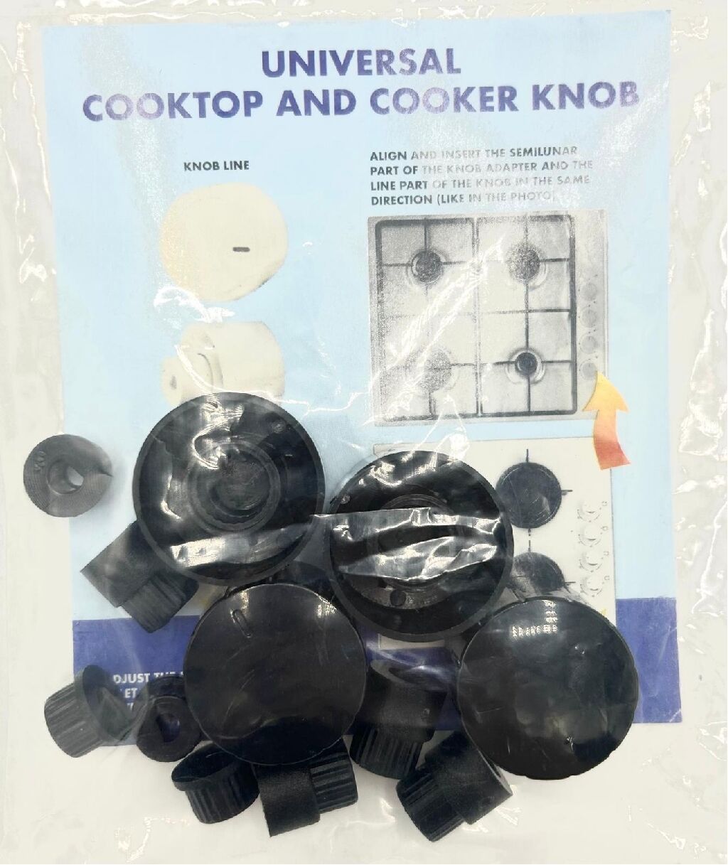 OCAK DÜĞME  SET UNIVERSAL SİYAH