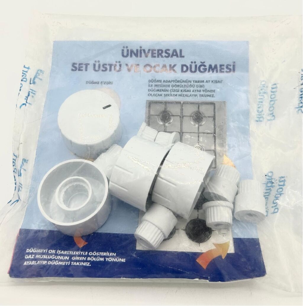 OCAK DÜĞME  SET UNIVERSAL BEYAZ